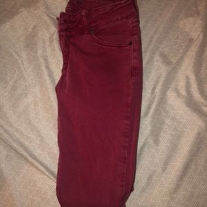 Red jeans